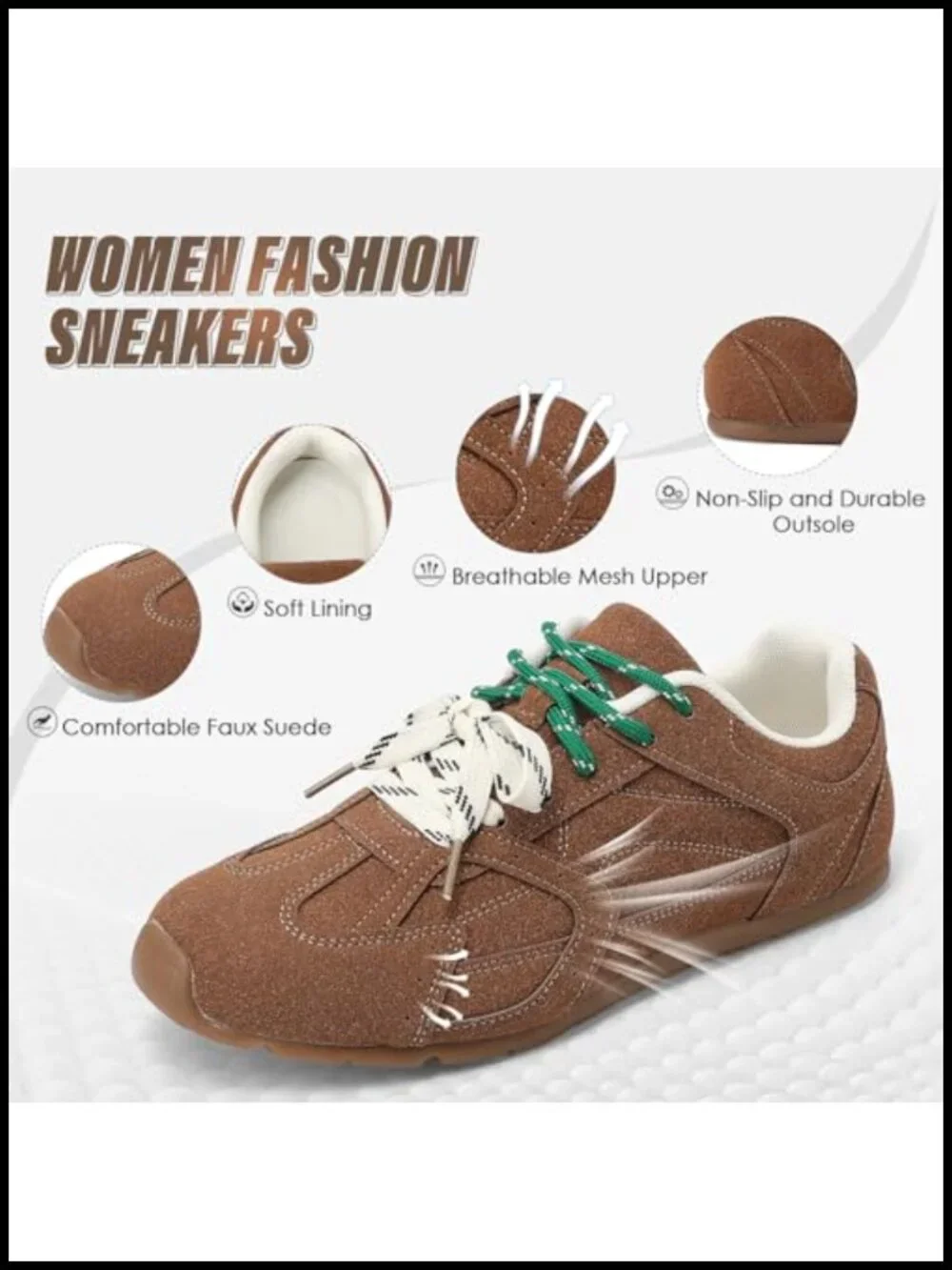 Retro Lace Up Sneakers - Lightweight Non Slip Walking Shoes Barefoot Trainers